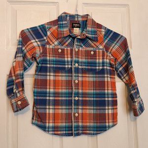 OshKosh Button Down in Blue/Orange Size 6